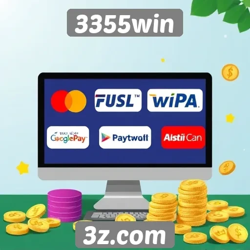Métodos de pagamento aceitos no site 3355win
